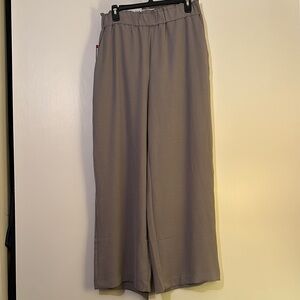 Dressy Gray Wide-Leg Pants Sz M
